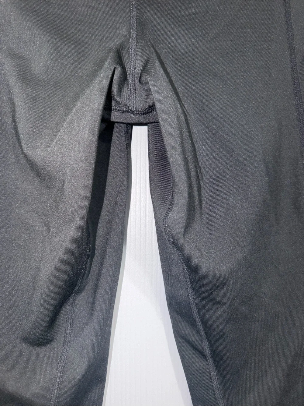 Nike Black Capri Leggings with White Swoosh